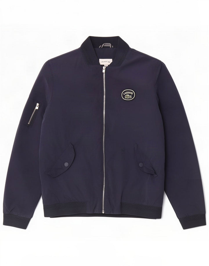 Lacoste Boys Bomber Jacket 11-12 Anos Poliamida Azul Marinho