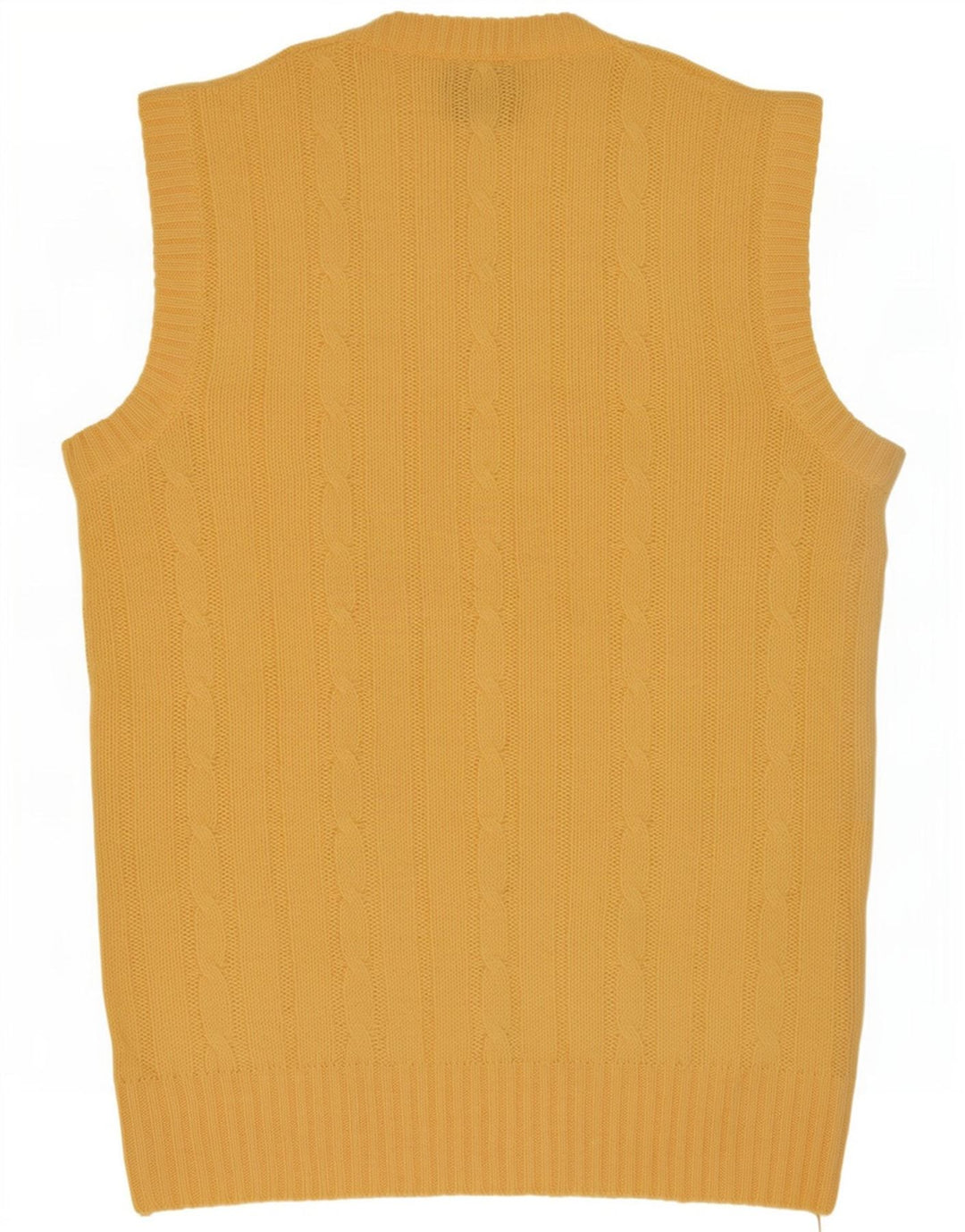 Shetland Mens Vest Regata XL Lã Amarela
