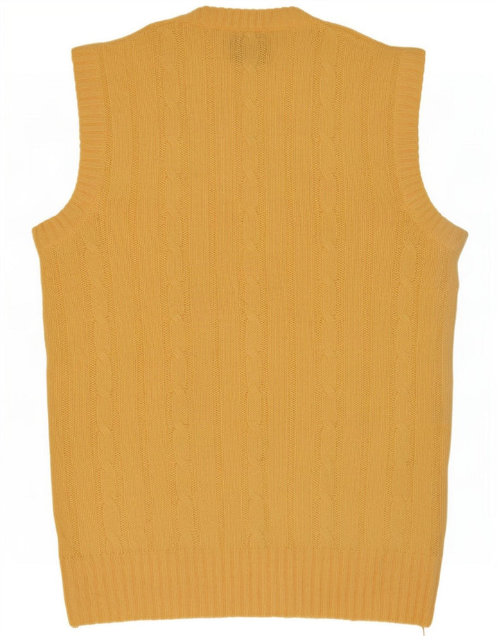 Shetland Mens Vest Regata XL Lã Amarela