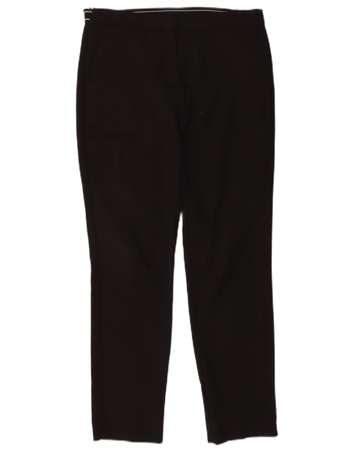 Calça chino reta feminina Zara grande W32 L27 preta