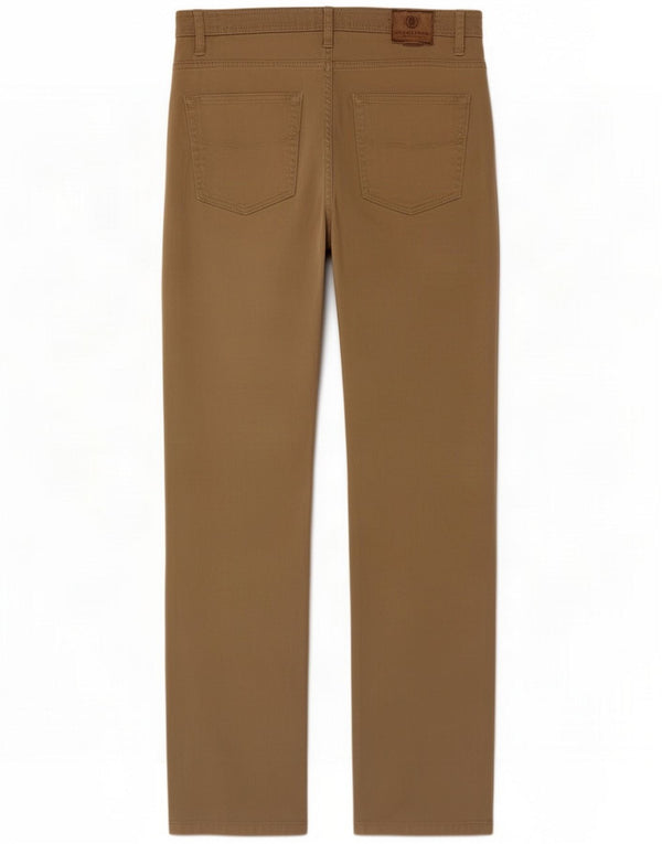 Calça casual reta feminina Marks & Spencer Blue Harbor W32 L33 bege