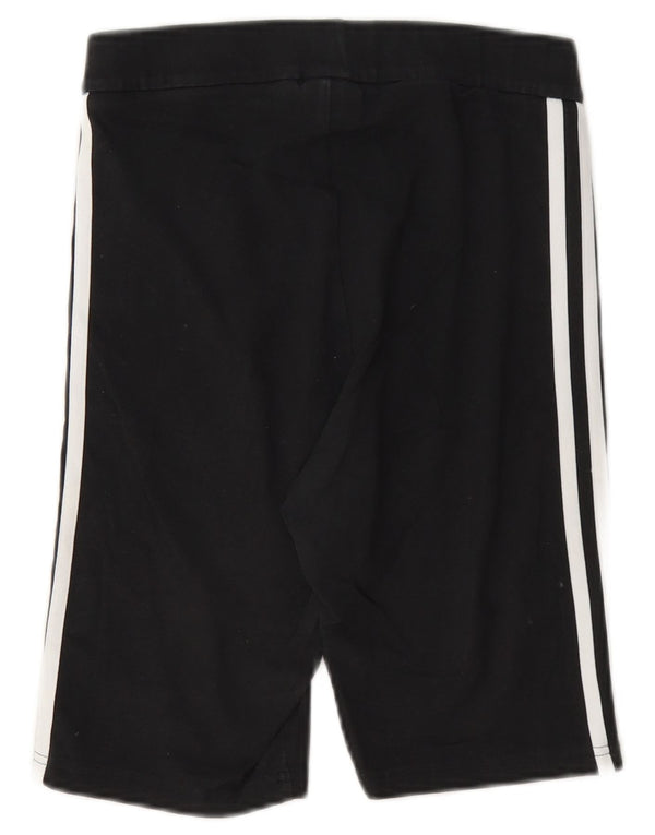 Shorts esportivos femininos Adidas UK 10 pequeno algodão preto