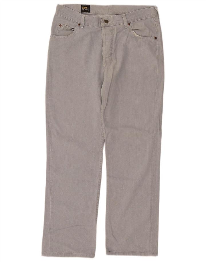 Calça jeans reta masculina Lee W32 L30 cinza