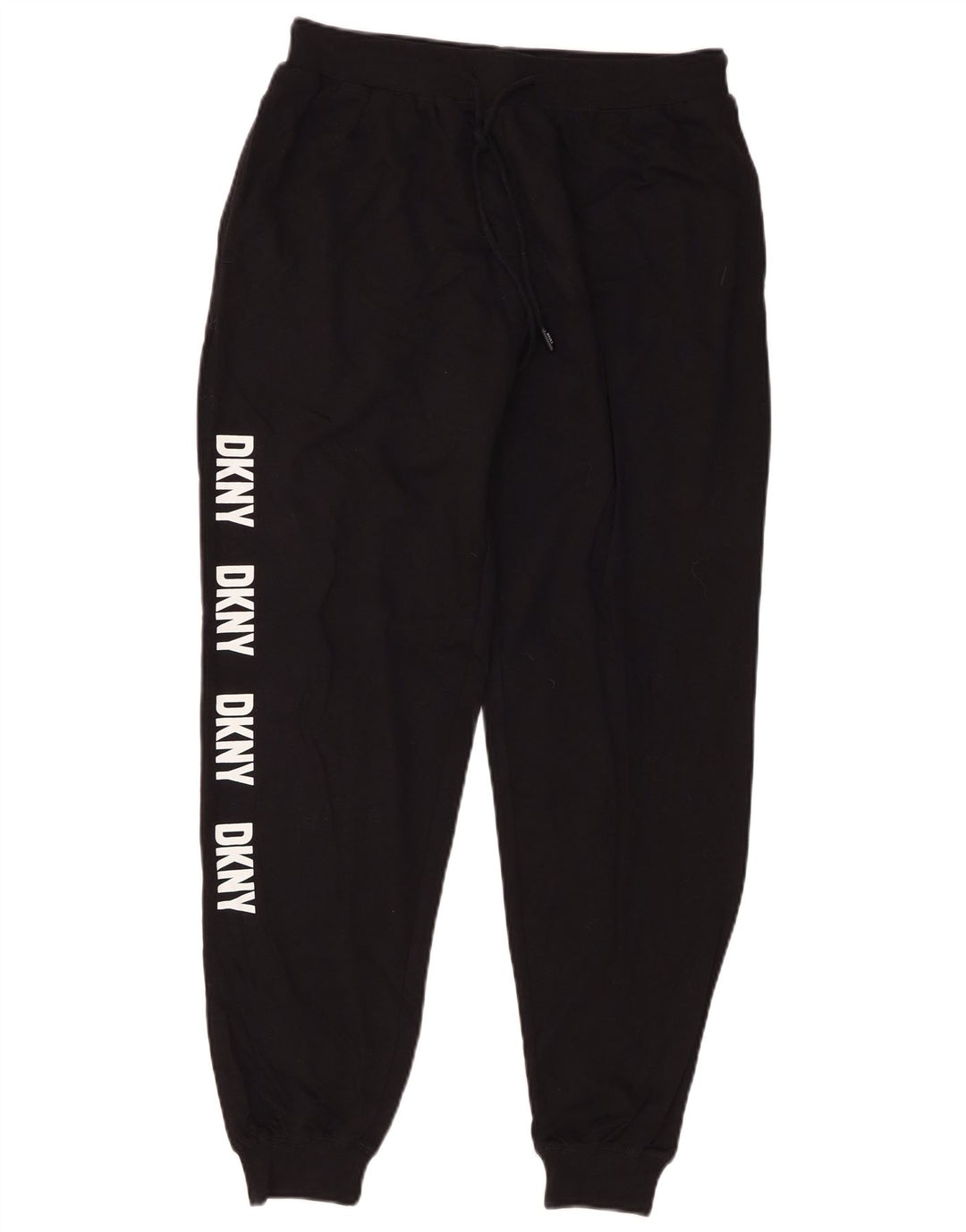 Calça esportiva masculina Dkny com estampa gráfica, joggers de algodão preto médio