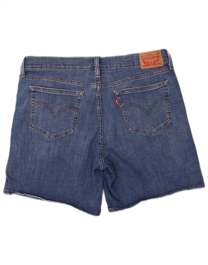 Shorts jeans feminino Levi's W30 algodão azul médio
