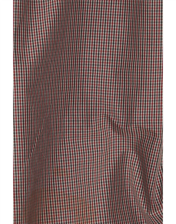 Jaqueta bomber masculina Quiksilver UK 42 XL algodão guingão vermelho