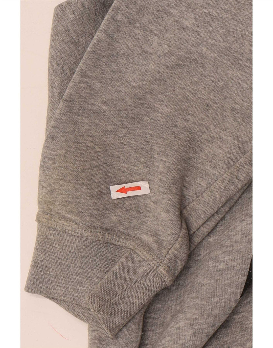 Suéter com capuz gráfico masculino Nike grande algodão cinza