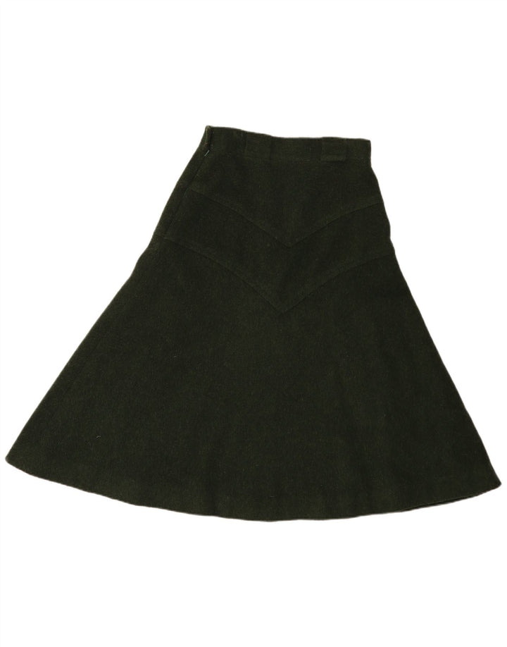 Saia vintage feminina linha A IT 44 médio W28 verde