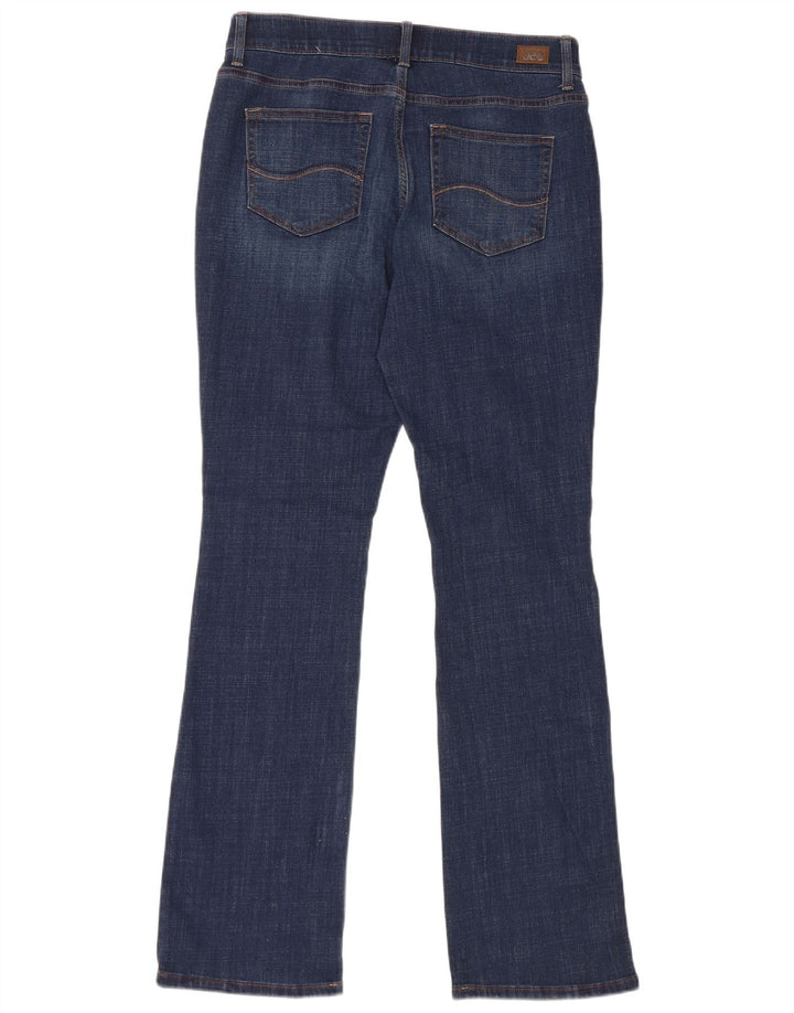 Lee Womens Mid Rise Regular Fit Bootcut Jeans EUA 12 Grande W32 L33 Azul