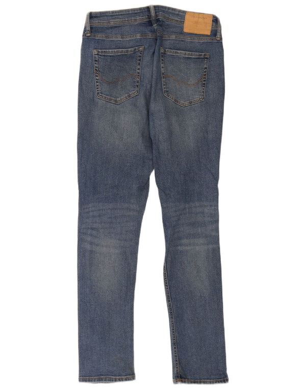 Jack & Jones Masculino GLENN Slim Jeans W31 L34 Azul Algodão