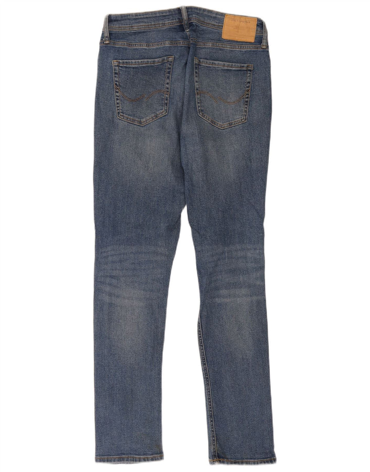 Jack & Jones Masculino GLENN Slim Jeans W31 L34 Azul Algodão
