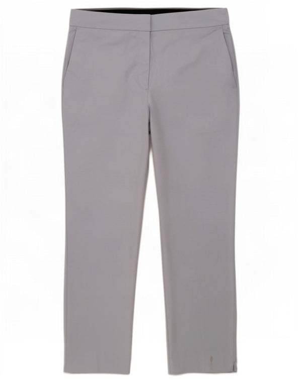 Zara Calça Chino Feminina Slim 2XL W36 L26 Azul Colorblock Algodão
