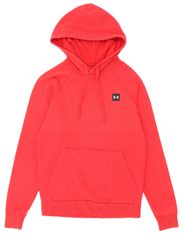 Under Armour Mens Hoodie Jumper XS Algodão Vermelho