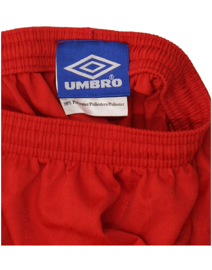 Umbro Mens Sport Shorts Pequeno Poliéster Vermelho