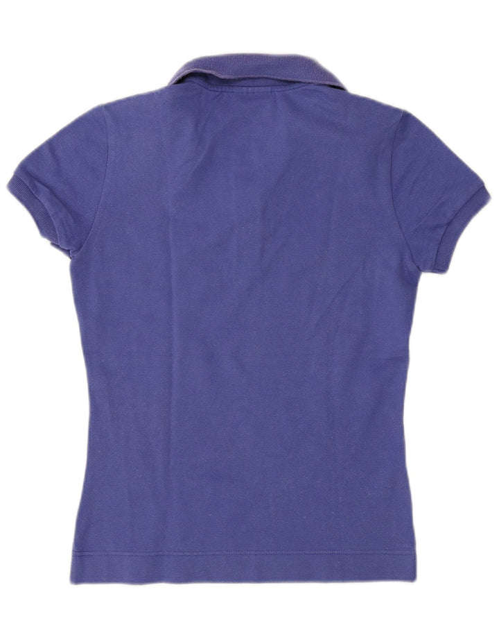 Camisa polo feminina Lacoste tamanho 36 pequeno algodão roxo