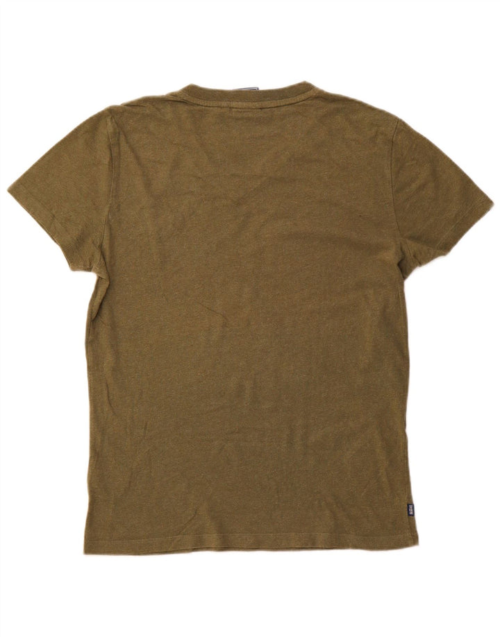 Camiseta masculina Superdry Top médio algodão verde