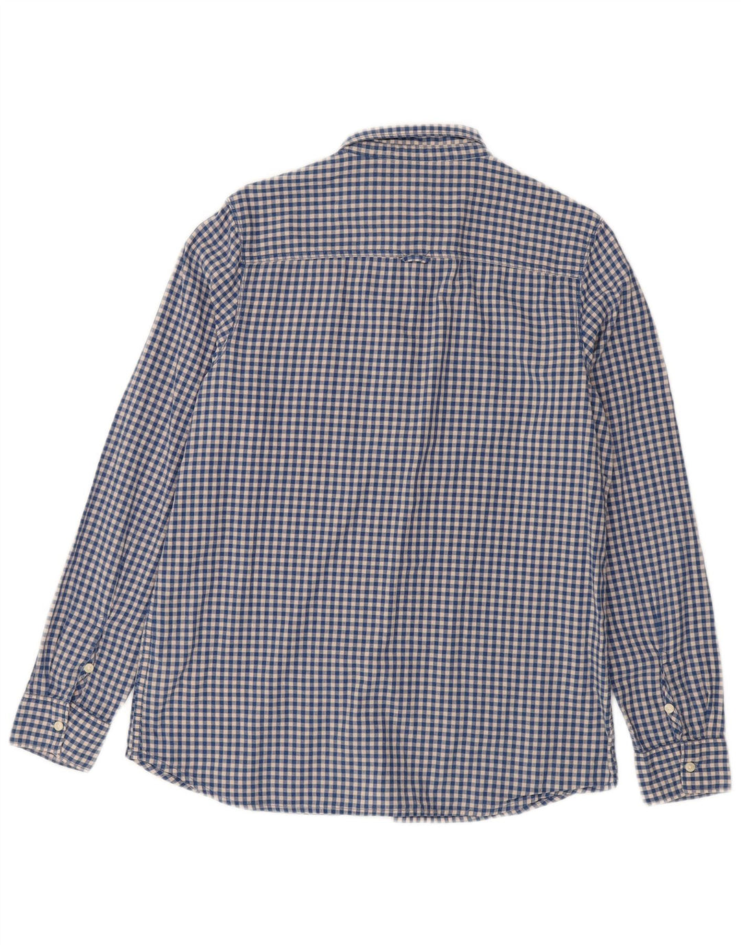 Camisa masculina LEE grande algodão guingão azul