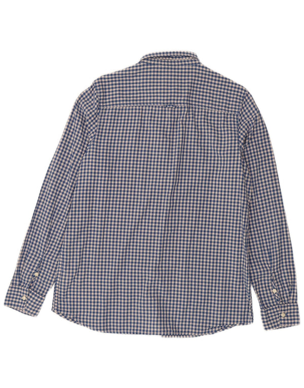 Camisa masculina LEE grande algodão guingão azul