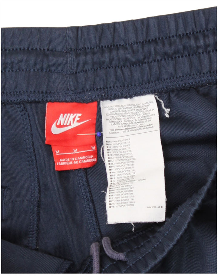 Shorts esportivos masculinos Nike médio azul marinho colorblock poliéster