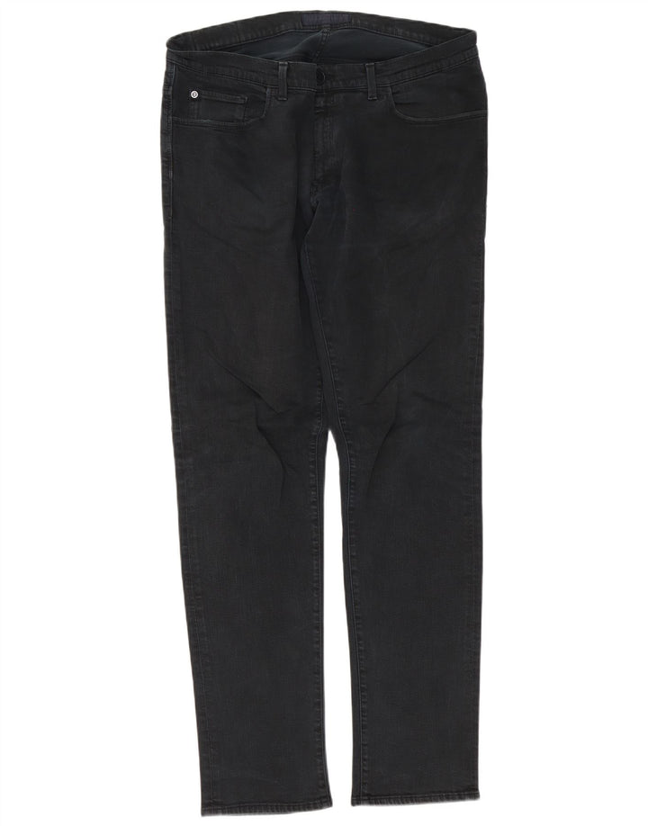Trussardi Mens Slim Jeans W36 L34 Algodão Preto
