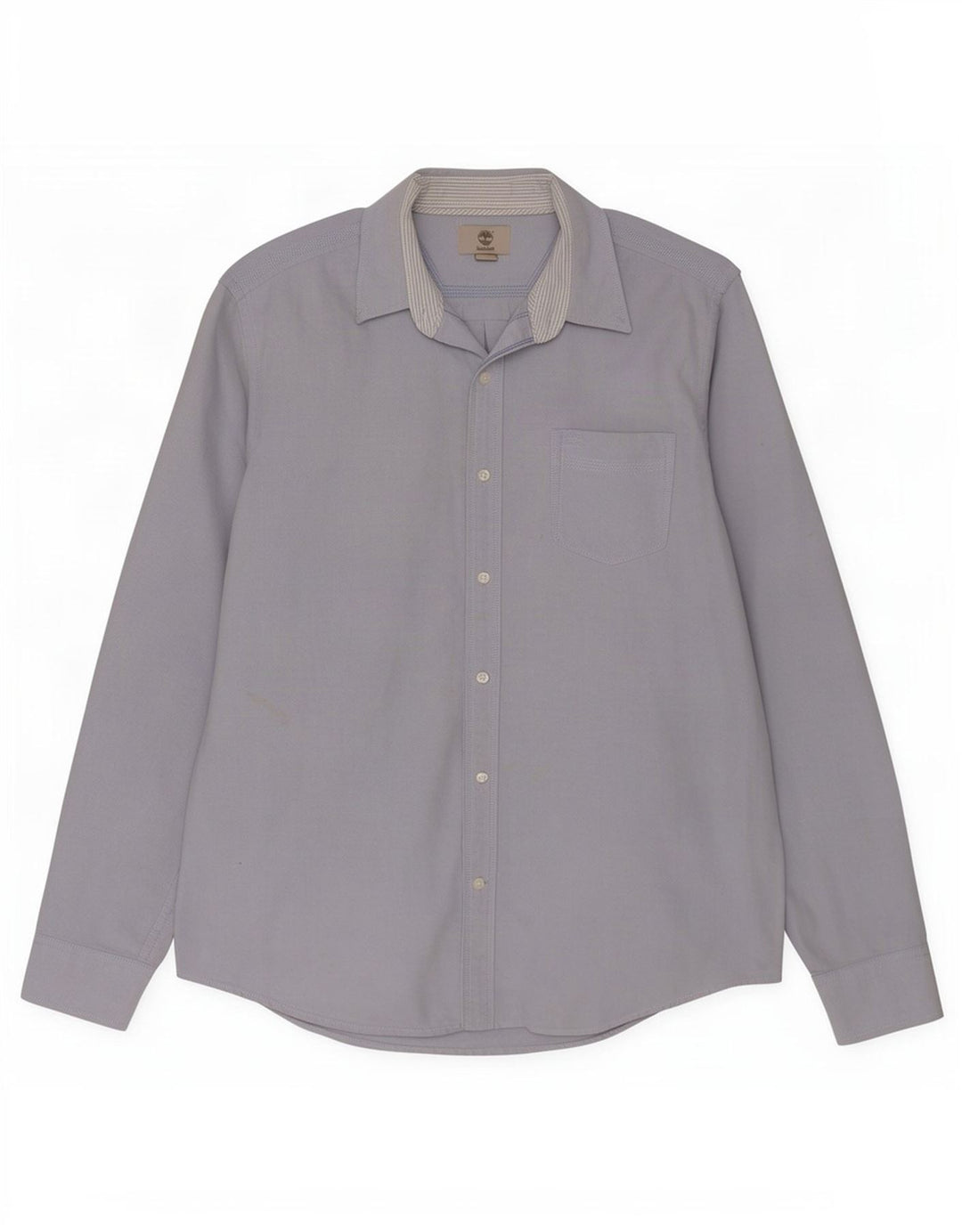 Camisa masculina Timberland Regular Fit azul médio algodão