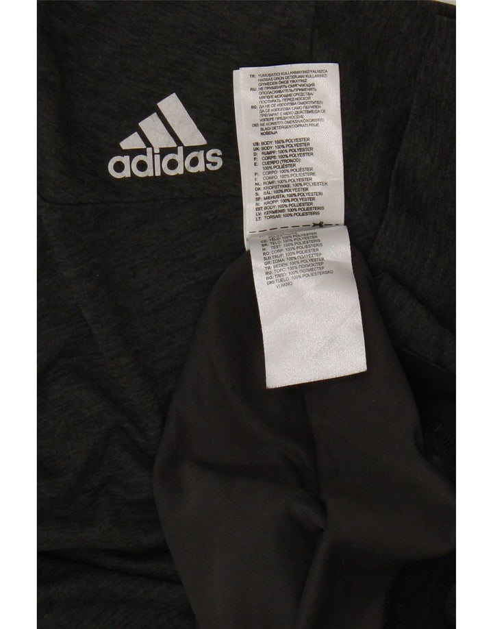 Adidas Mens Climachill Camiseta Top Cinza Médio Poliéster