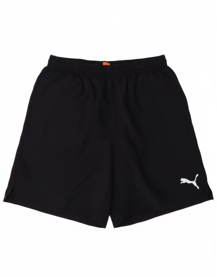 Shorts esportivos masculinos Puma médio azul marinho poliéster