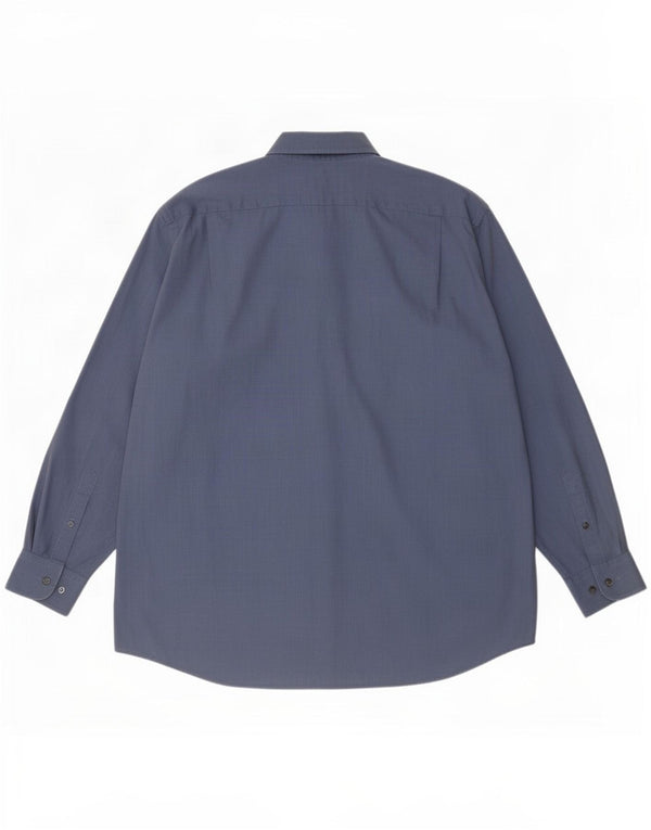 Camisa masculina Lacoste tamanho 43 algodão azul grande