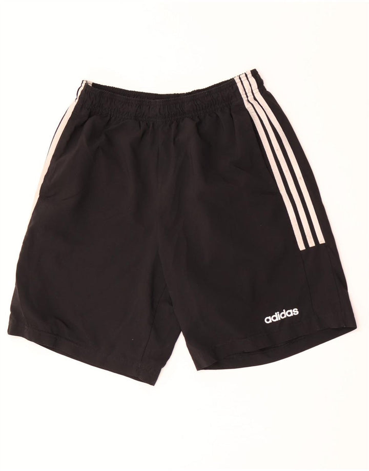 Shorts esportivos masculinos Adidas UK 12 poliéster preto médio