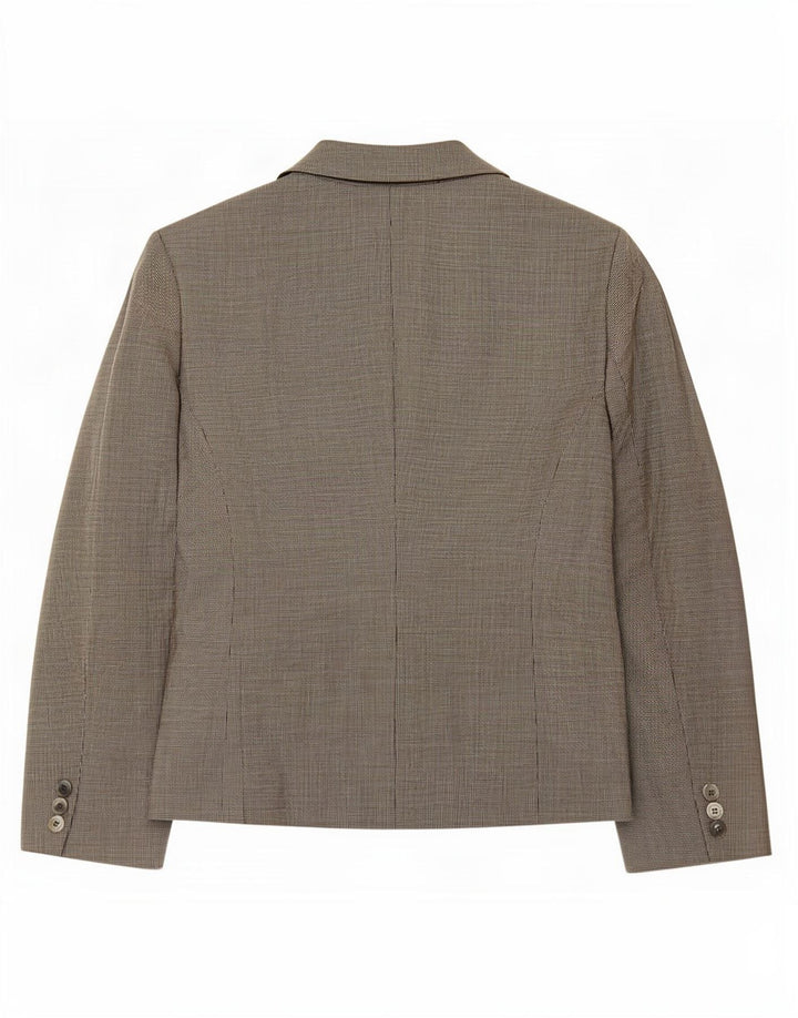 Jaqueta blazer feminina de 3 botões Marks & Spencer Reino Unido 16 grande cinza houndstooth