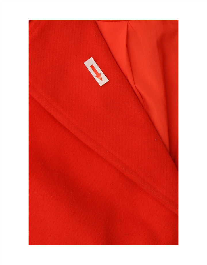 Sobretudo feminino Marks & Spencer grande tamanho UK 10 pequeno poliéster vermelho