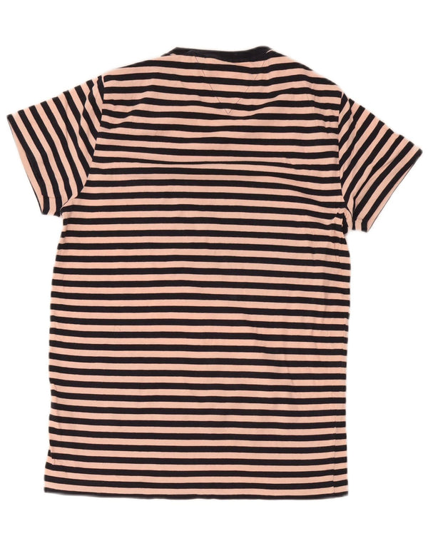 Vestido camiseta feminino Tommy Hilfiger Slim Fit Reino Unido 10 listrado rosa pequeno