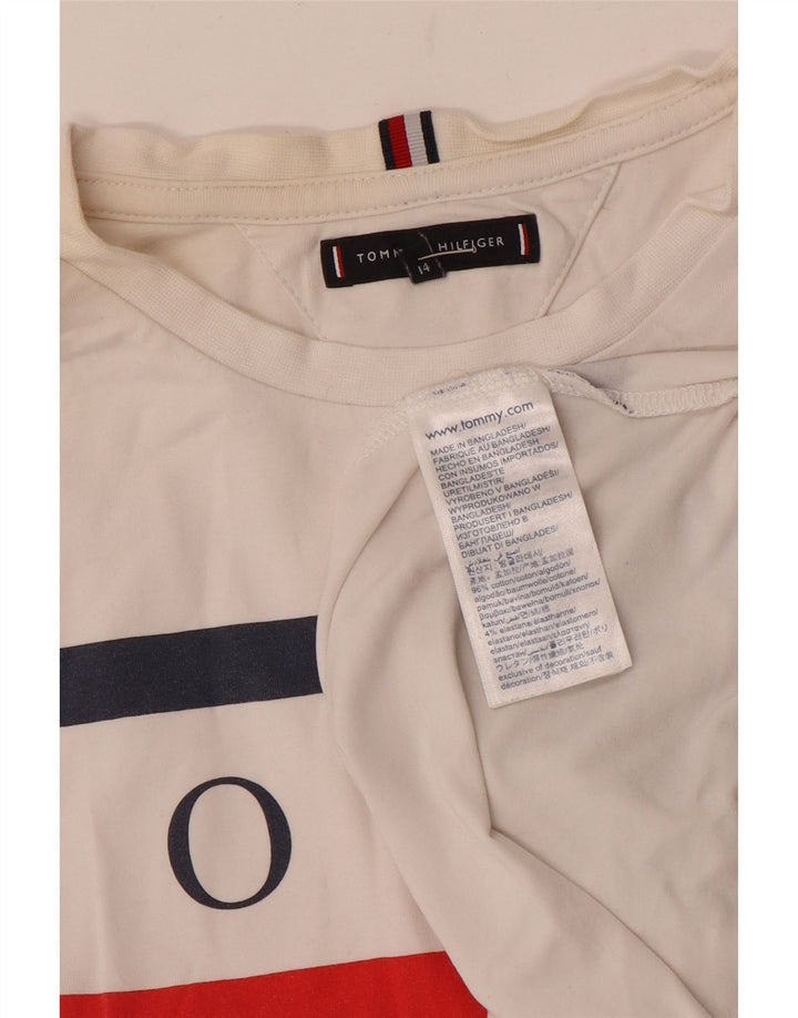 Camiseta Tommy Hilfiger Boys Graphic 13-14 anos em algodão branco