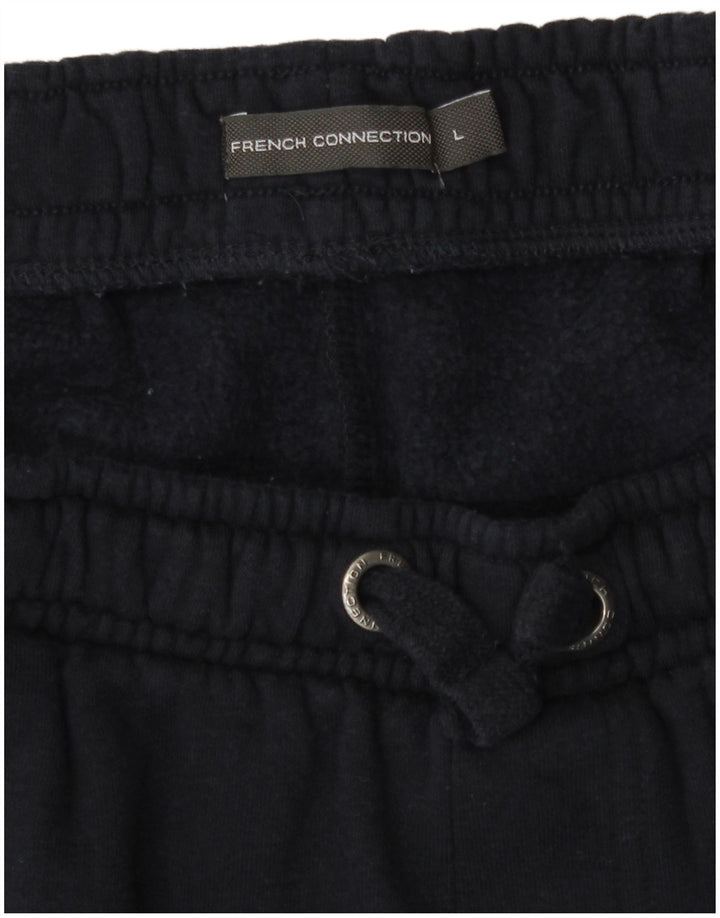 Shorts esportivo masculino French Connection grande algodão azul marinho