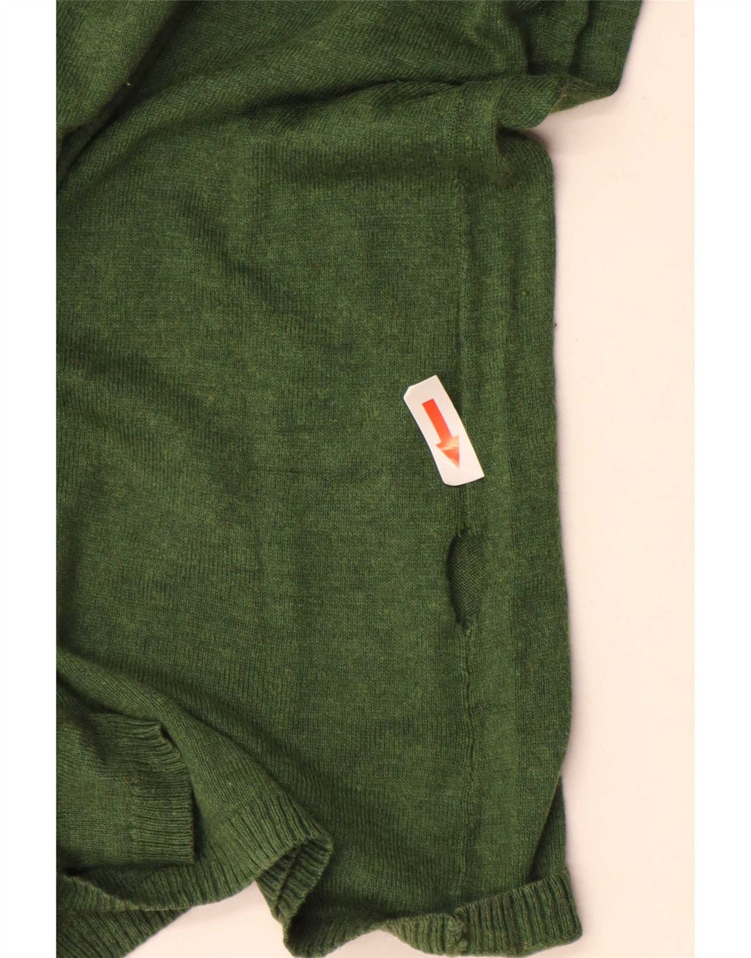 Suéter feminino Massimo Dutti com gola canoa Reino Unido 12 seda verde médio