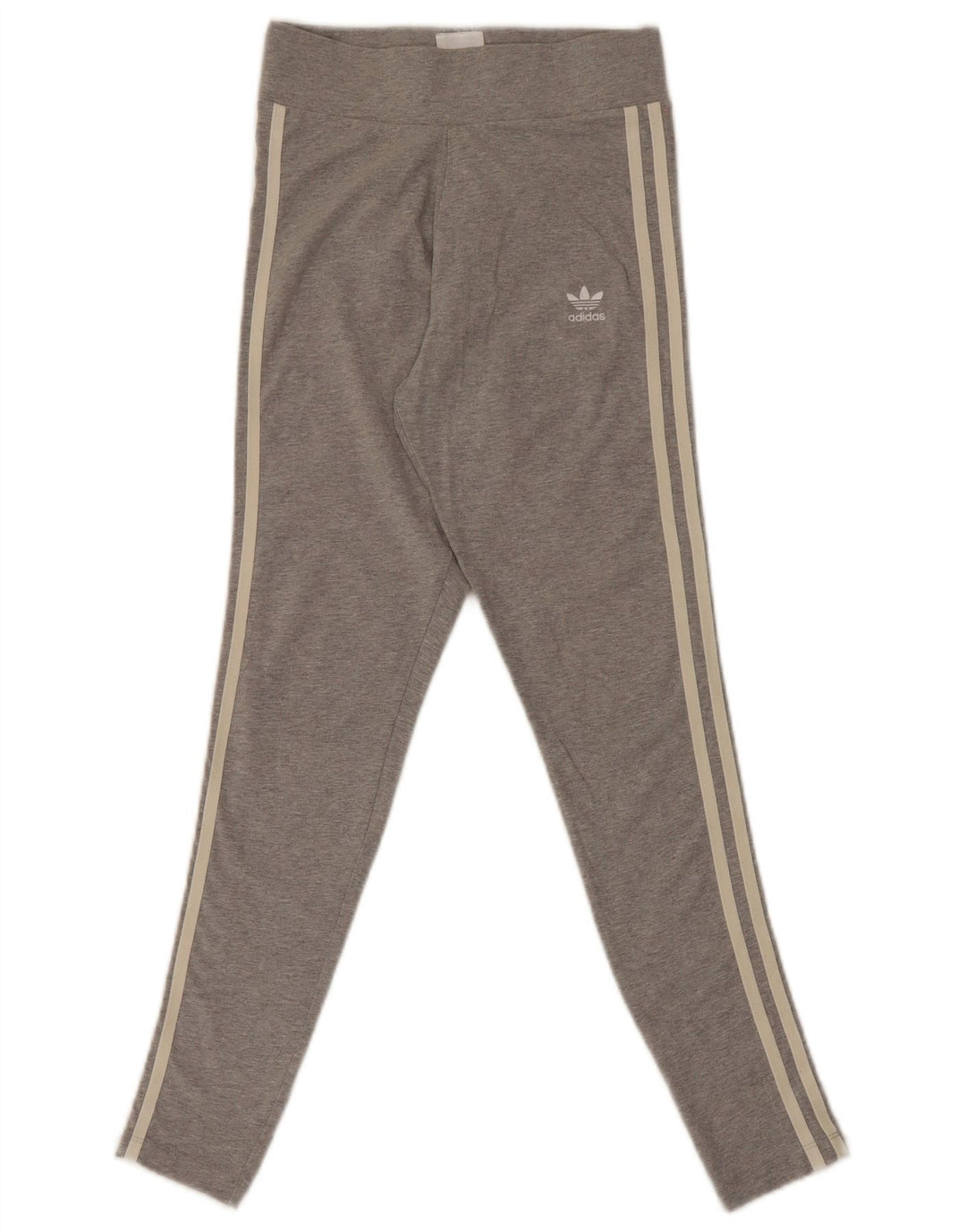 Leggings Adidas Femininas UK 8 Pequenas Cinza Algodão
