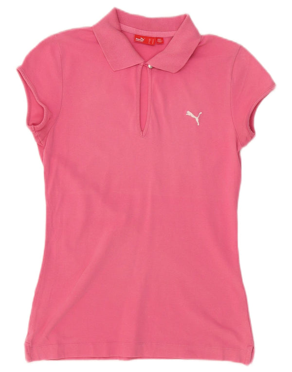 Camisa polo feminina PUMA UK 12 rosa médio