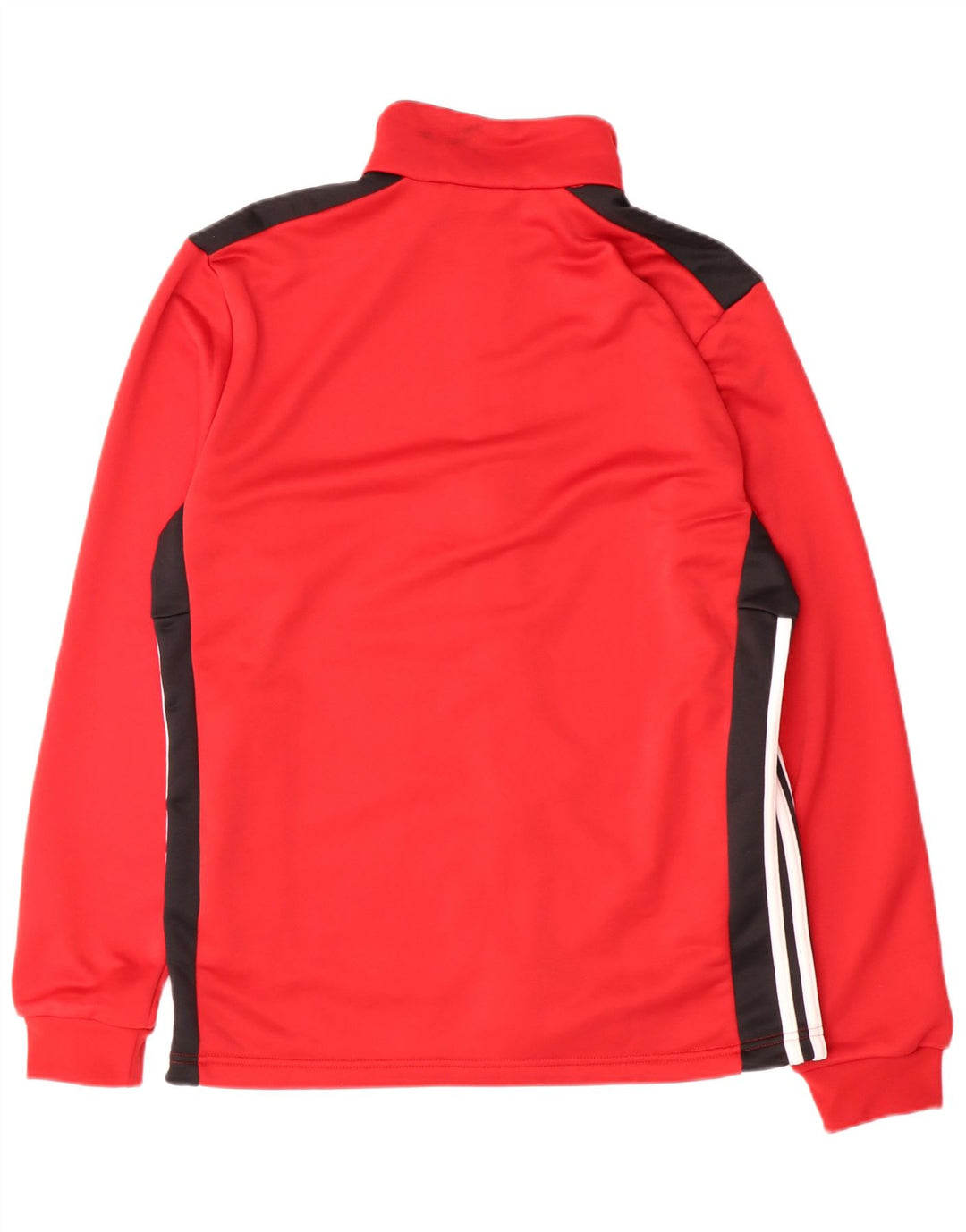 Adidas Mens Treino Top Jaqueta Médio Vermelho Colorblock Poliéster