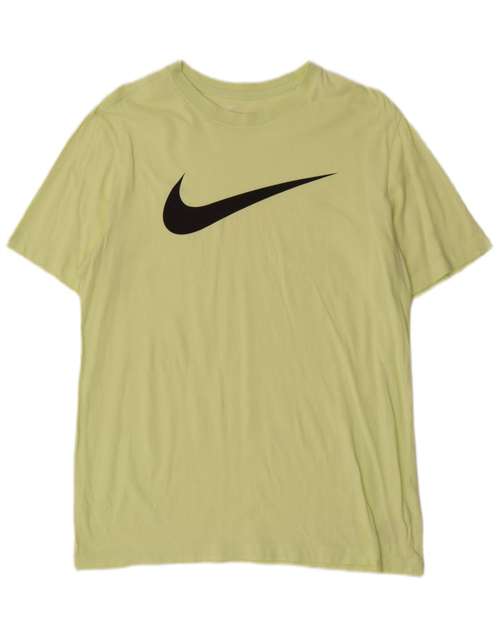 Camiseta Nike masculina gráfica Top médio algodão verde