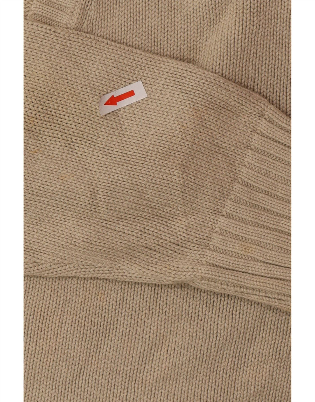 Zara Suéter masculino com decote em V XL algodão bege