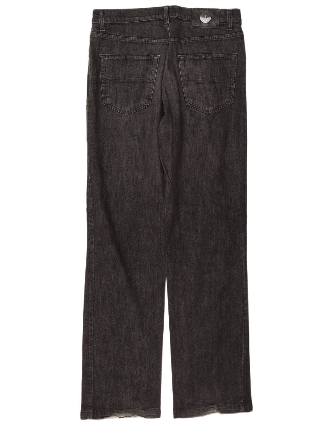 Trussardi Calça jeans reta masculina W34 L33 algodão cinza
