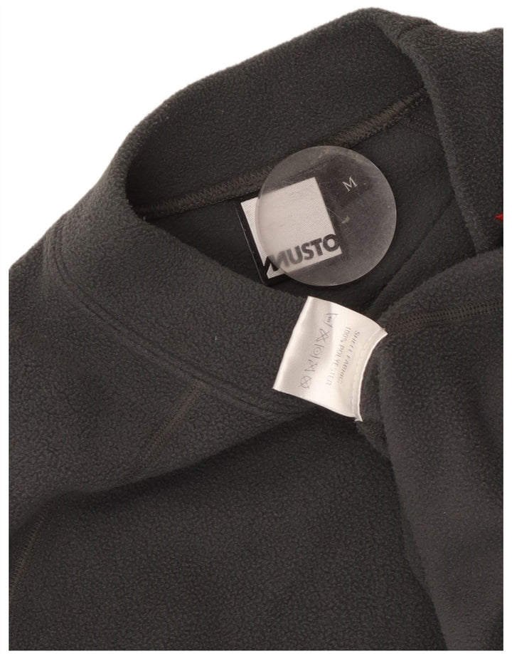 Musto Mens Polartec Fleece Jumper Poliéster Cinza Médio