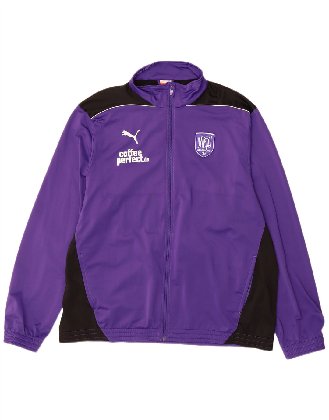 PUMA Mens Graphic Tracksuit Top Jaqueta 3XL Roxo Colourblock Poliéster