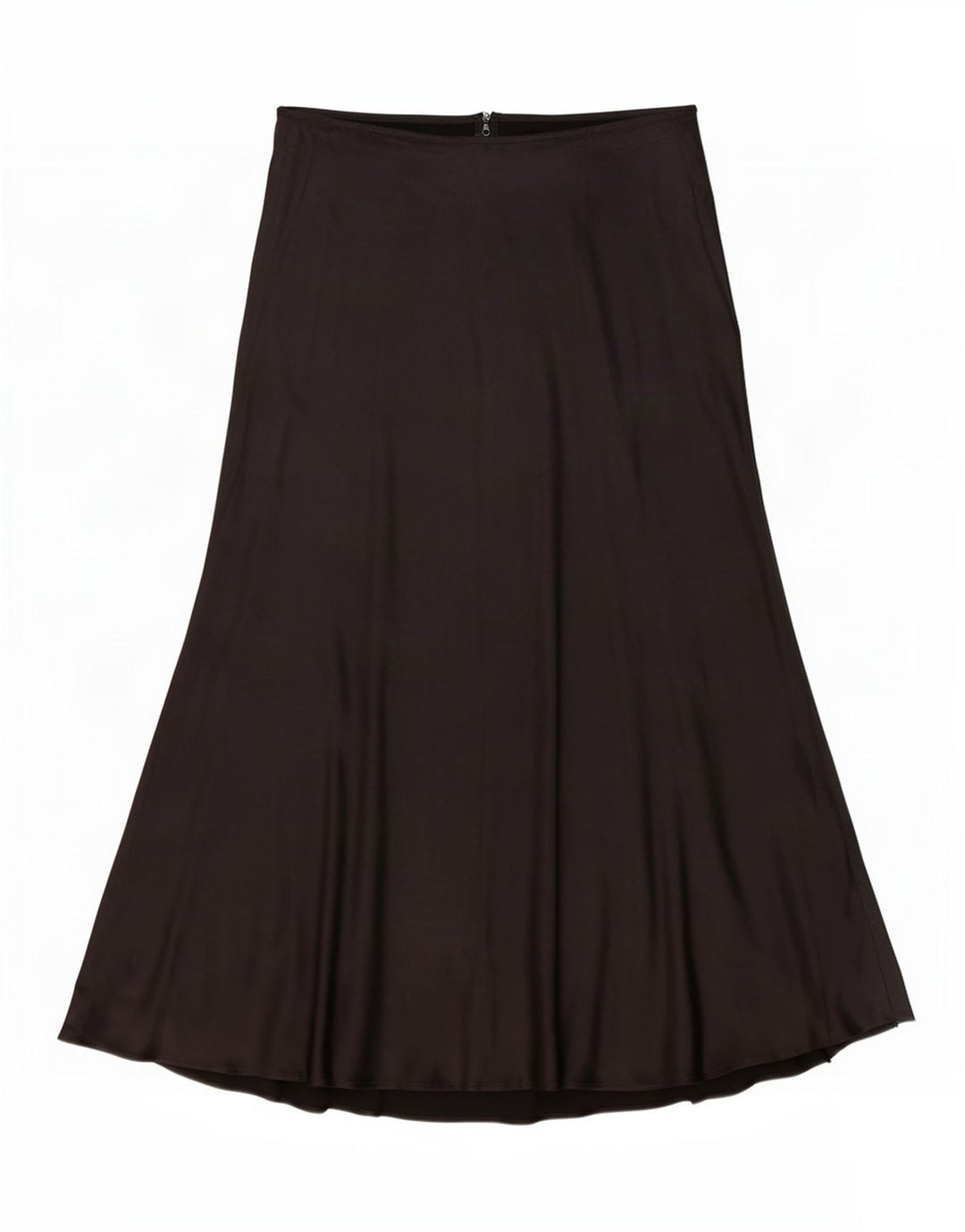 Saia feminina Zara A-Line médio W28 viscose preta