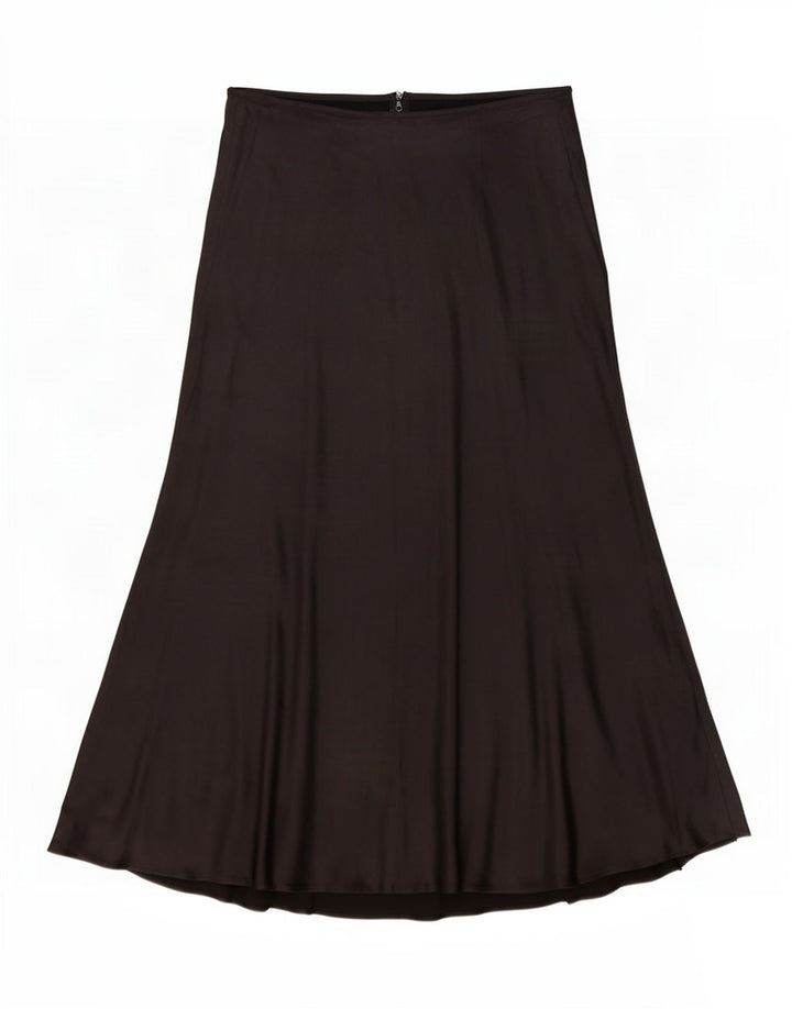 Saia feminina Zara A-Line médio W28 viscose preta
