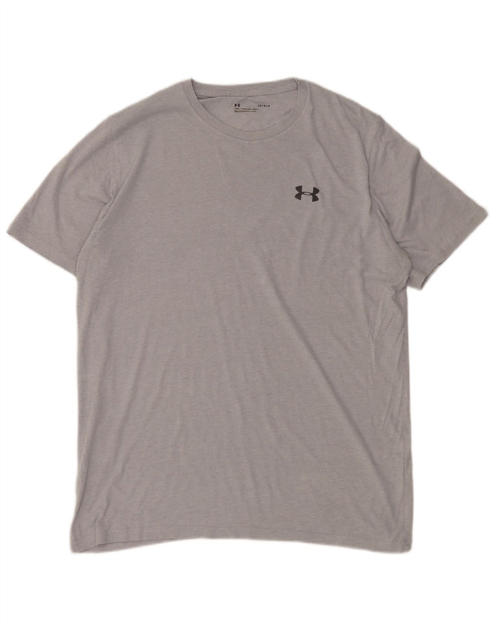 Camiseta masculina ADIDAS grande cinza