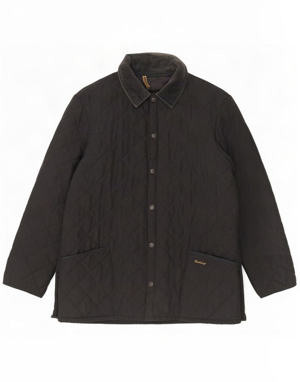 Jaqueta acolchoada masculina Barbour UK 40 grande azul marinho