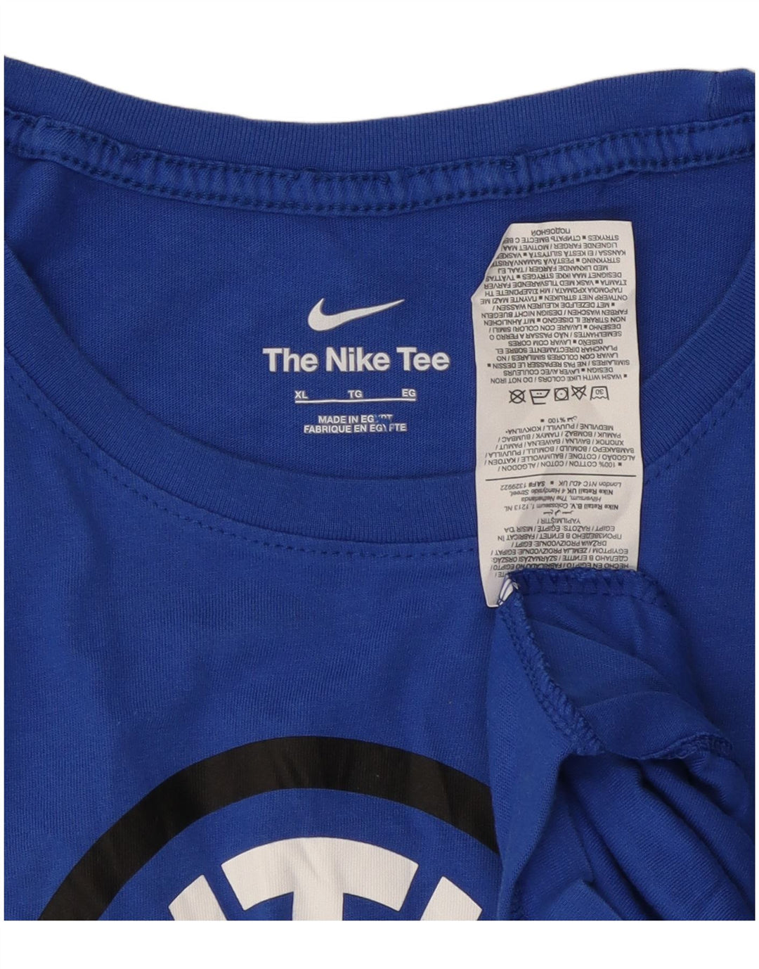 Camiseta Nike Masculina Inter Milan Graphic Top XL Azul Algodão