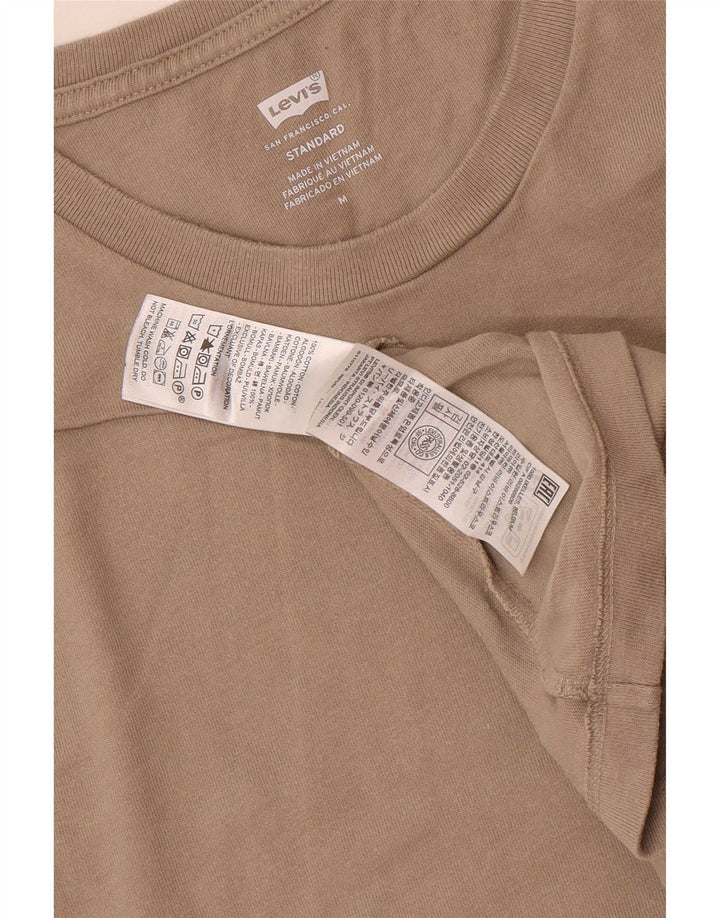 Camiseta masculina Levi's Standard Fit Top de algodão marrom médio