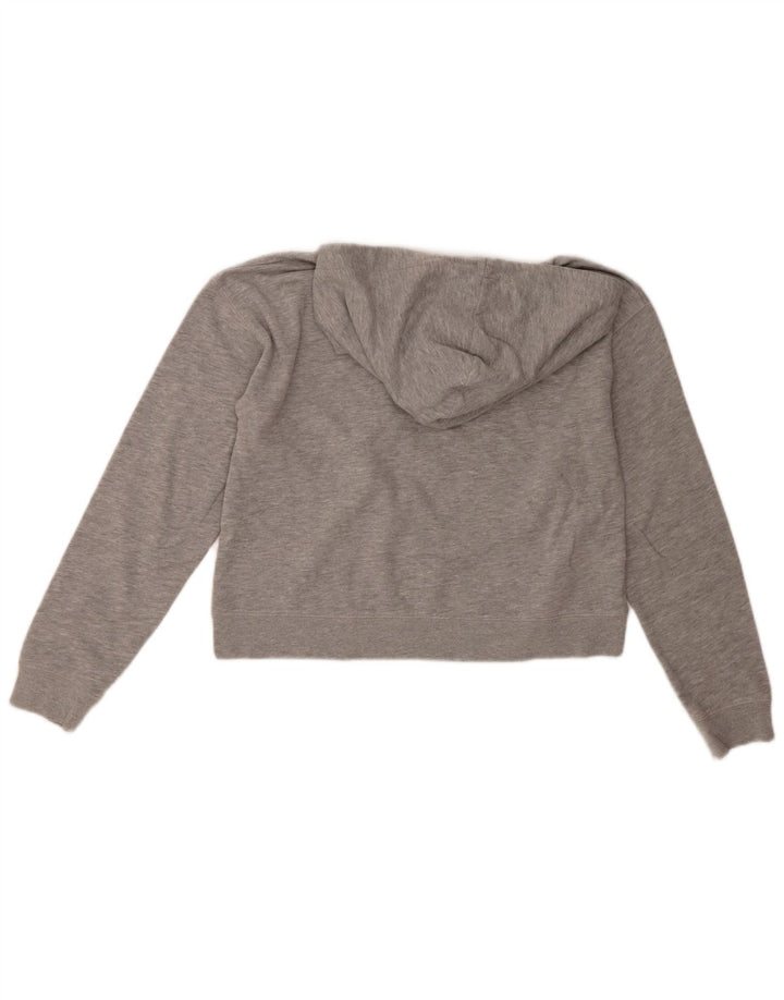 Suéter feminino com capuz JACK WILLS Reino Unido 8 pequeno algodão cinza